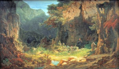 Fiddling Hermit by Carl Spitzweg